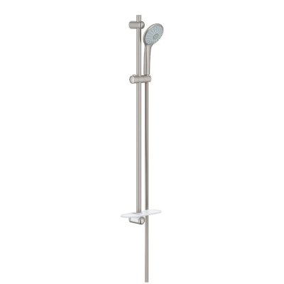 Euphoria 110 Massage Shower Rail Set in Supersteel