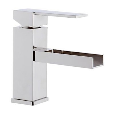 Qubika Cascata - Single Lever Basin Mixer W/OUT Pop Up Waste