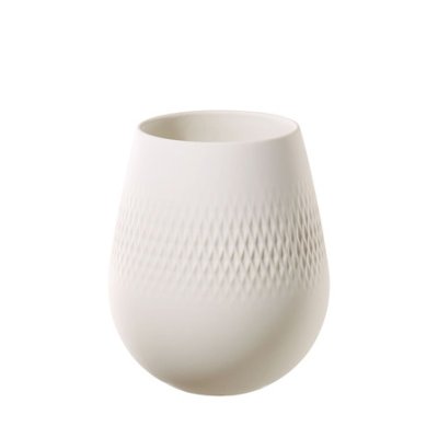 Manufacture Collier Blanc Vase Carre Small 12.5x12.5x14cm