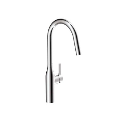National Single lever High-spout Kitchen Mixer 1/2″ flexible hoses Chrome