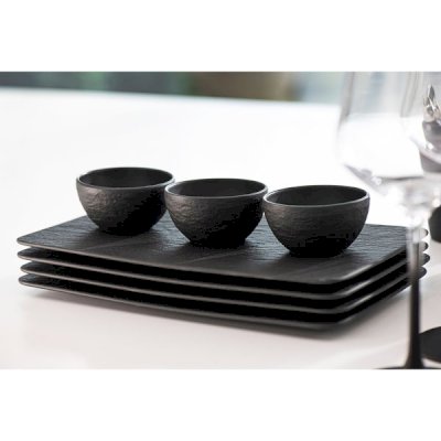 Manufacture Rock Dip Bowl Set 4pcs