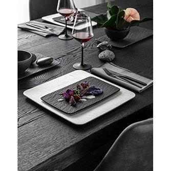 Manufacture Rock Rectangular Multifunctional Plate