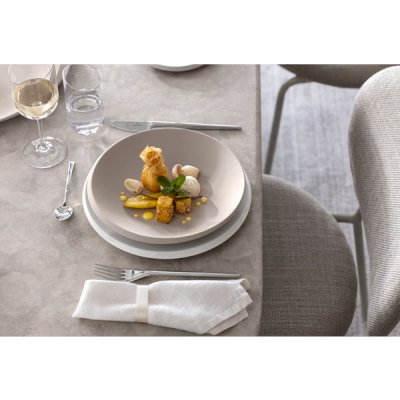 NewMoon Beige Bowl Flat 25cm