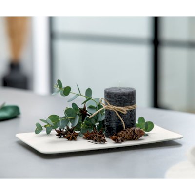 Manufacture Rock Blanc Rectangular Multifunctional Plate