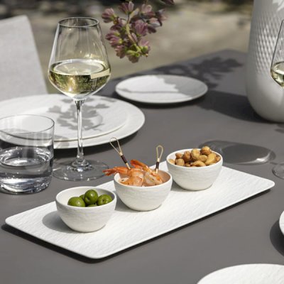 Manufacture Rock Blanc Dip Bowl Set 4pcs