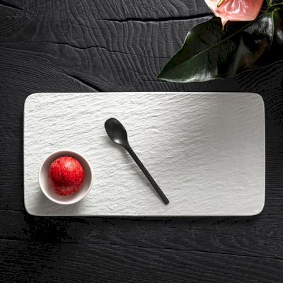 Manufacture Rock Blanc Rectangular Serving Plate