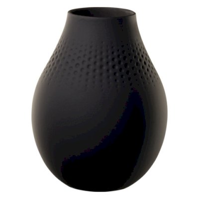 Manufacture Collier Noir Vase Perle Tall 16x16x20cm