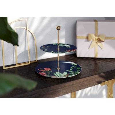 Avarua Two-Tier Tray Stand 27.5x27.5x27cm