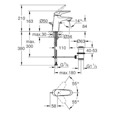 Eurostyle Basin Mixer S-Size