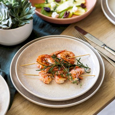 Perlemor Sand Salad Plate 24cm
