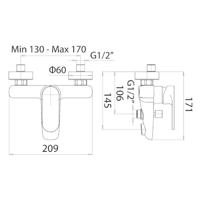 Winner Mixer For Bath Duplex