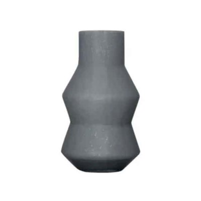 Zigzag Vase Solid Grey Medium