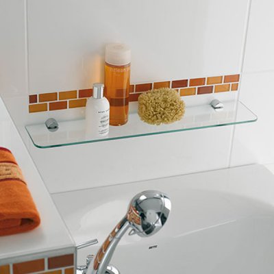 Rondo 2 Crystal Glass Shelf