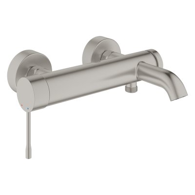 Essence Single Lever Bath Mixer in Supersteel