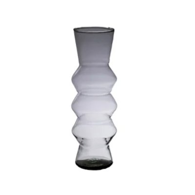 Zigzag Mouthblown Recycled Vase Large