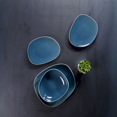 Organic Turquoise Starter Set Plate 12pcs