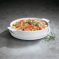 Clever Cooking Round Baking Dish 24cm and Serving Dish Cover 26cm