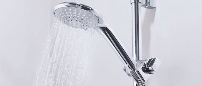 Euphoria 110 Massage Shower Rail Set in Supersteel