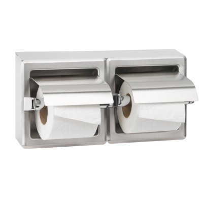 Stainless Steel Satin Double Toiler Paper Dispenser