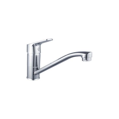 Single lever High-spout Kitchen Mixer 1/2″ flexible hoses Chrome