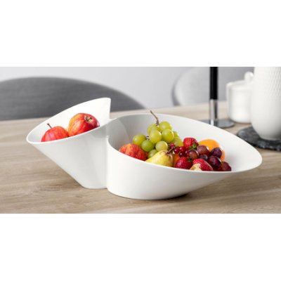 New Wave Eye Catcher Double Bowl 49x27cm