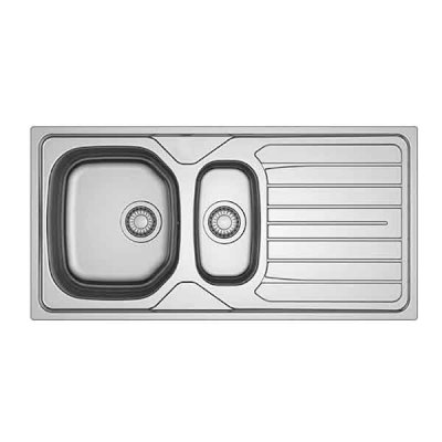 1.5 Bowls Plus 1 Right Arm Drainer 100cm Inset Sink