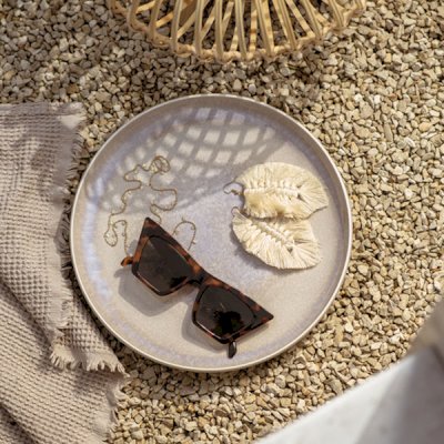 Perlemor Sand Flat Plate 27cm