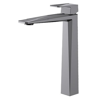 Long Basin Mixer Gun Grey with Flexible Tube