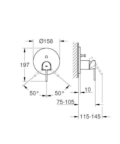 Grohe Plus Single Lever Mixer with 2 way diverter