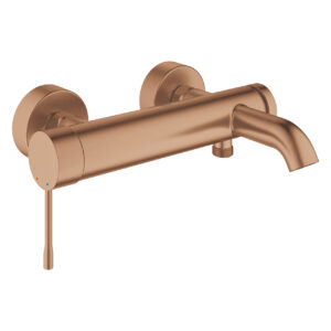 Essence Single Lever Bath Mixer in Brushed Warm Sunset