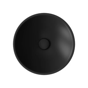 ColorIsvea Opaque 45cm Countertop Washbasin 2N Black Matt