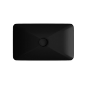 ColorIsvea Opaque 60cm Countertop Washbasin 2N Black Matt