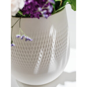 Manufacture Collier Blanc Vase Carre Small 12.5x12.5x14cm