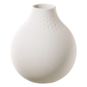 Manufacture Collier Blanc Vase Perle Small 11x11x12cm