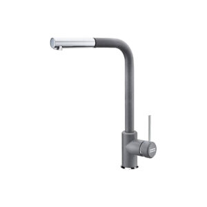 Sirius Side pull-out side lever high pressure Chrome/Stone Grey